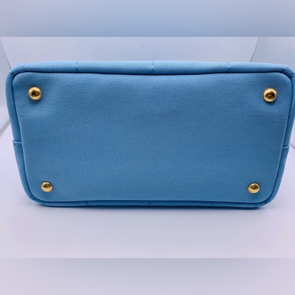Prada Canapa Logo Tote - Beautiful Blue 🩵 - Picture 8 of 12